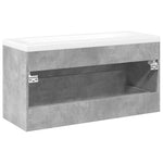 ZNTS 2 Piece Bathroom Furniture Set Concrete Grey Engineered Wood 3324922