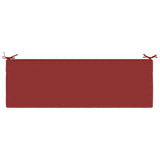 2-Piece Bench Cushions SOEST 2 pcs 100% Polyester Wine Red 949485