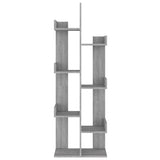 Book Cabinet 48x25.5x140 cm Grey Sonoma Engineered Wood 816006
