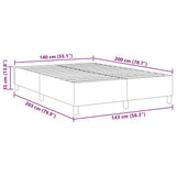 Platform Bed Frame Blue 140 x 200 cm Fabric 3337415