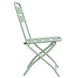 Garden Folding Chair Folding 2 pcs Light Mint 42 x 52 x82cm 42002940