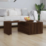 Coffee Table Brown Oak 150x50x35 cm Engineered Wood 815470