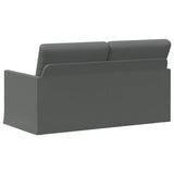 2 Seater Sofa Dark Grey 150 x 81 x 82 cm Fabric 42041074