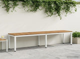Garden Bench 161 x 35 x 45 cm Solid Acacia Wood Rectangular 901299