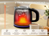 Kettle and Toaster Set, 1.7L 3000W Rapid Boil Jug Kettle with Otter Thermostat, Limescale Filter, 4 T3398P422933