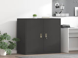 Storage Cabinet Black 90 x 40 x 105 cm Steel 891646