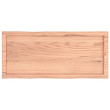 Table Top Light Brown 100x40xcm Treated Solid Wood Live Edge 363948