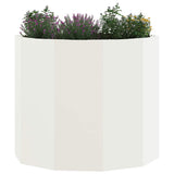 Planter White 60 x 60 x 50 cm Steel 883760