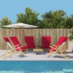 Beach Towels 6 pcs Burgundy 60x135 cm Fabric 400 GSM 3157057