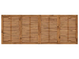 Garden Dinner Table Natural and Coffee 196 x 100.5 x 75 cm 3394421