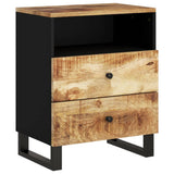 Bedside Cabinet 50x33x62 cm Solid Wood Mango&Engineered Wood 350664