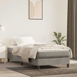 Box Spring Bed Frame Light Grey 90x200 cm Velvet 3120748