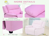 Kids Sofa Armchair Toddler Recliner Children's Chair Lounger Games Chair PU Leather w/ Storage T3398P348593