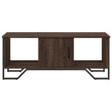 ZNTS Coffee Table Brown Oak 100x51x40 cm Engineered Wood 848493