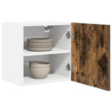 Hanging Cabinet 2 pcs Smoked Oak and White 40 x 31 x 40 cm 884139