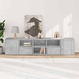 Corner Cabinet Concrete Grey 200x40x45 cm Engineered Wood 3307831