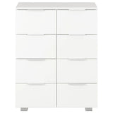 Sideboard High Gloss White 60x35x80 cm Engineered Wood 283712