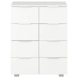 Sideboard High Gloss White 60x35x80 cm Engineered Wood 283712
