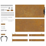 Garden Gate 100x100 cm Corten Steel 153263