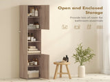6-Tier Tall Bathroom Cabinet - Natural T3398P423559