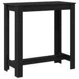 Bar Table Black Oak 102 x 50 x 103.5 cm Engineered Wood 868079