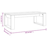 Coffee Table Sonoma Oak 102x50x35 cm Engineered Wood 823361