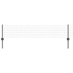 Fence with Posts Grey 0.4 x 10 m Steel 3336062
