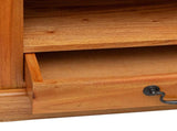 CornerTVCabinet Natural 79 x 40 x 46 cm Solid Mahogany Wood 42009929