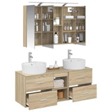 Bathroom Furniture Set 4 pcs Sonoma Oak 3406897