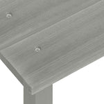 Garden Adirondack Chair with Table Solid Fir Wood Grey 315920