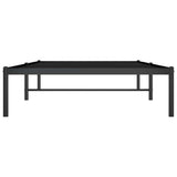 Metal Bed Frame without Mattress Black 100x190cm 350840