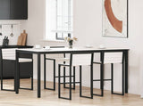 Bar Table White 180 x 90 x 105 cm Solid Pine Wood 892812