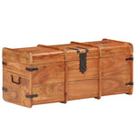 ZNTS Storage Chest 90x40x40 cm Solid Acacia Wood 289643