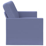 3 Seater Sofa Jeans Blue 220 x 81 x 82 cm Fabric 42041151