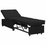 Sofa Bed Black 194 x 50 x 82 cm Plywood 42008584
