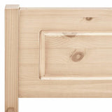 Bed Frame Natural Wood Solid pinewood, plywood 160x200 cm 322100