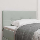 Headboard with Headboard Light Grey 100 cm Faux Leather 42007144