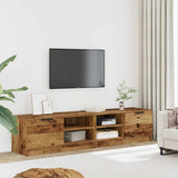 TV Cabinets 2 pcs Old Wood 80x35x36.5 cm Engineered Wood 856855