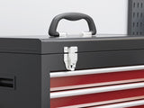 Two-Part Tool Storage Chest on Wheels - Black/Red T3398P342285