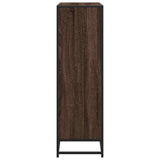Bookcase Brown Oak 97.5x33x107.5 cm Engineered Wood and Metal 3300864