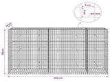 Gabion with 5 mm Wire and 5x5 cm Mesh 250x30x150 cm 3464183