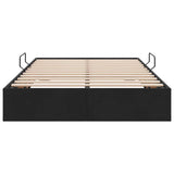 Storage Bed with Mattress Black 120 x 200 cm Velvet 3370084