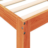 Bookcase Bed without Mattress Wax Brown 75x190 cm Solid Wood Pine 3324408
