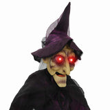 Halloween Talking Witch Purple 216 x 125 cm Polyester 42020042