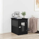 Dog Crate Furniture Black Oak 45x62x59 cm Engineered Wood 862174
