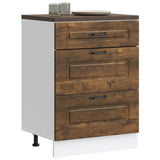 Kitchen Base Cabinet Kalmar Smoked Oak Engineered Wood 854284
