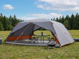 Backpacking Tent Grey and Orange 4-Person 42017414