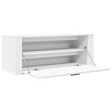 Wall Shoe Cabinet White 100x35x38 cm Engineered Wood 821020