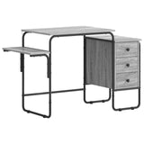 Desk with Storage Grey Sonoma 120 x 50 x 75 cm 8007999
