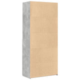 Highboard Concrete Grey 80x42.5x185 cm Engineered Wood 3281381